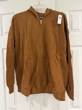 Old Navy Women’s Brown Zip-Up Hoodie